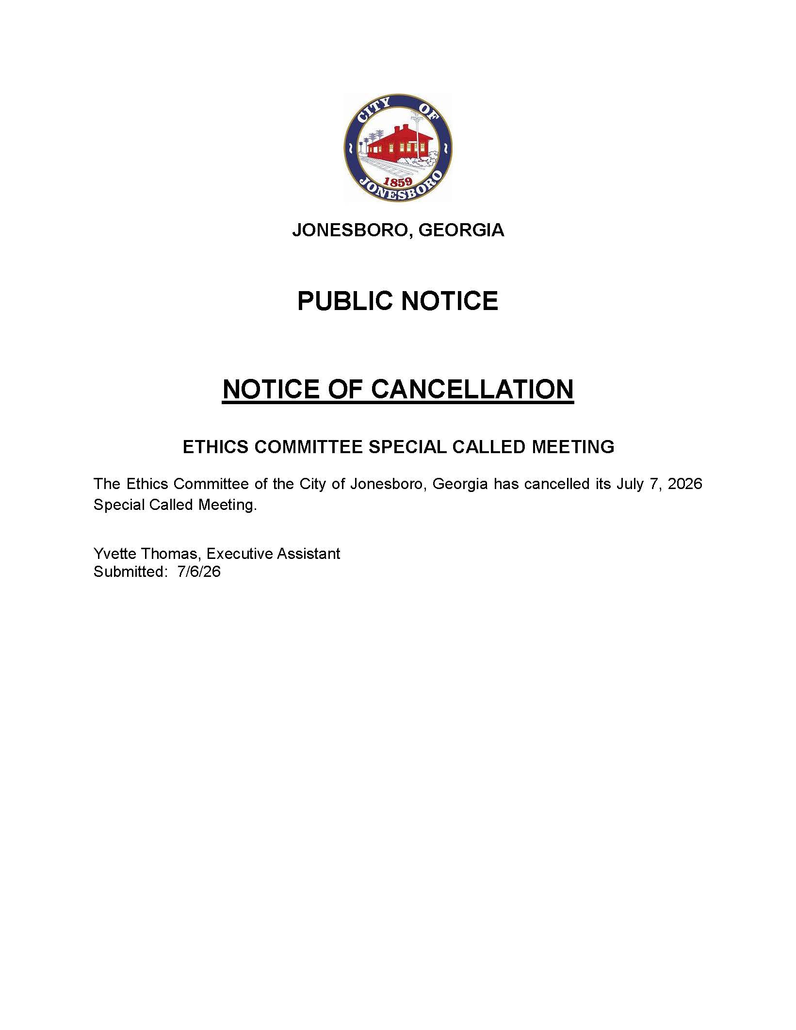 PUBLIC NOTICE 